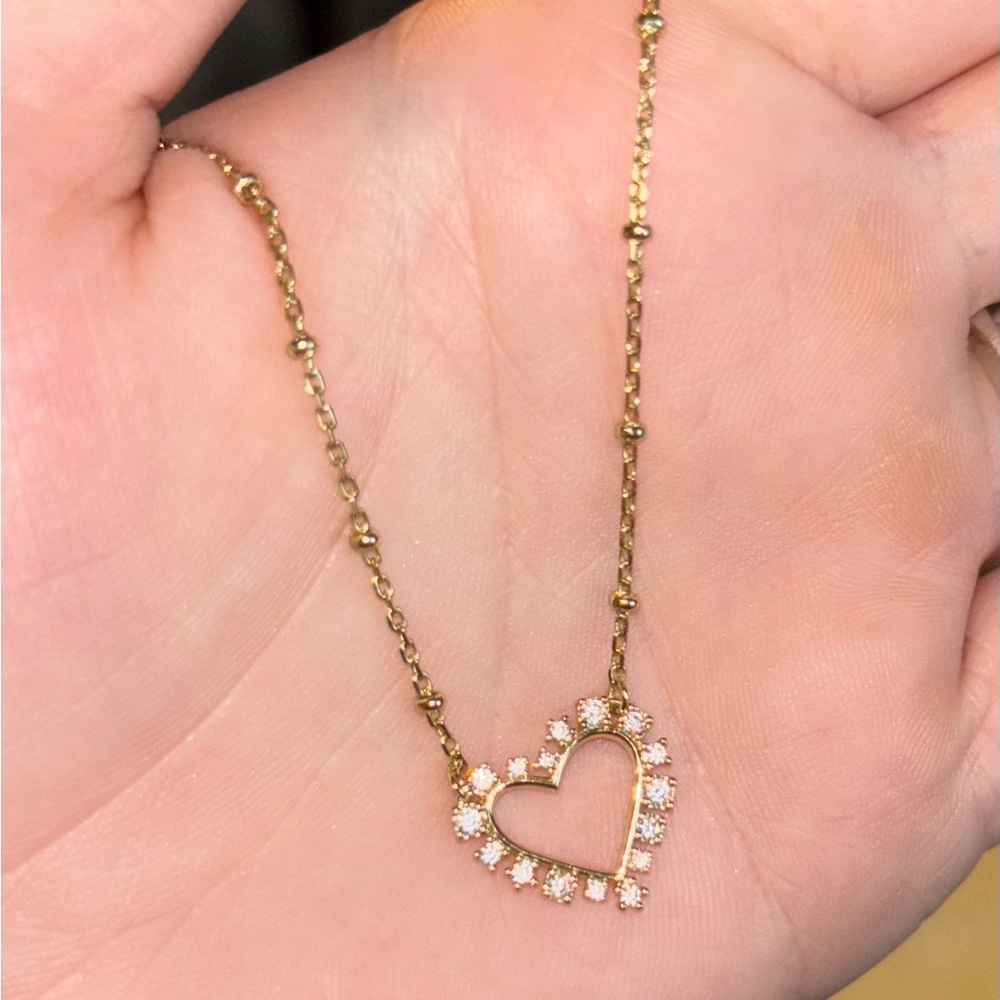 Kendra Scott Gold Heart Pendant Necklace